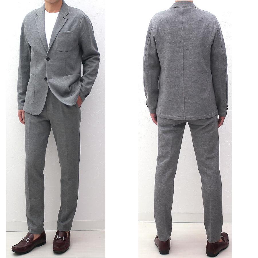 テーラードジャケット セットアップスーツ対応 ライトグレー メンズ