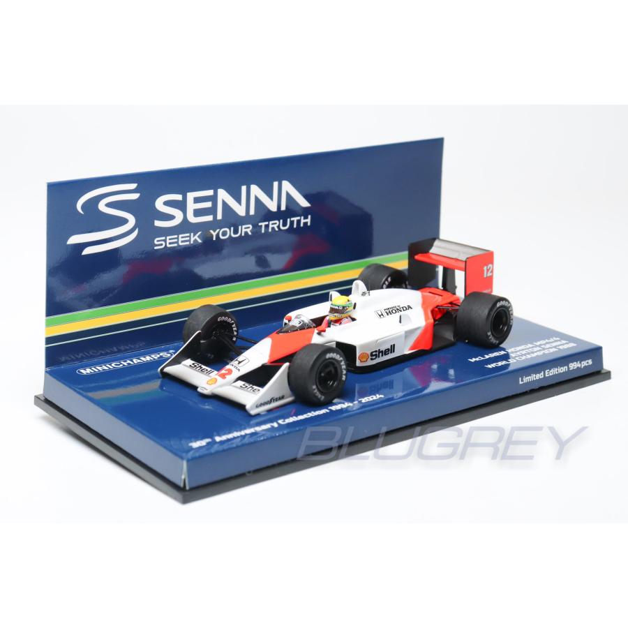 ミニチャンプス 1/43 マクラーレン ホンダ F1 MP4/4 1988 #12