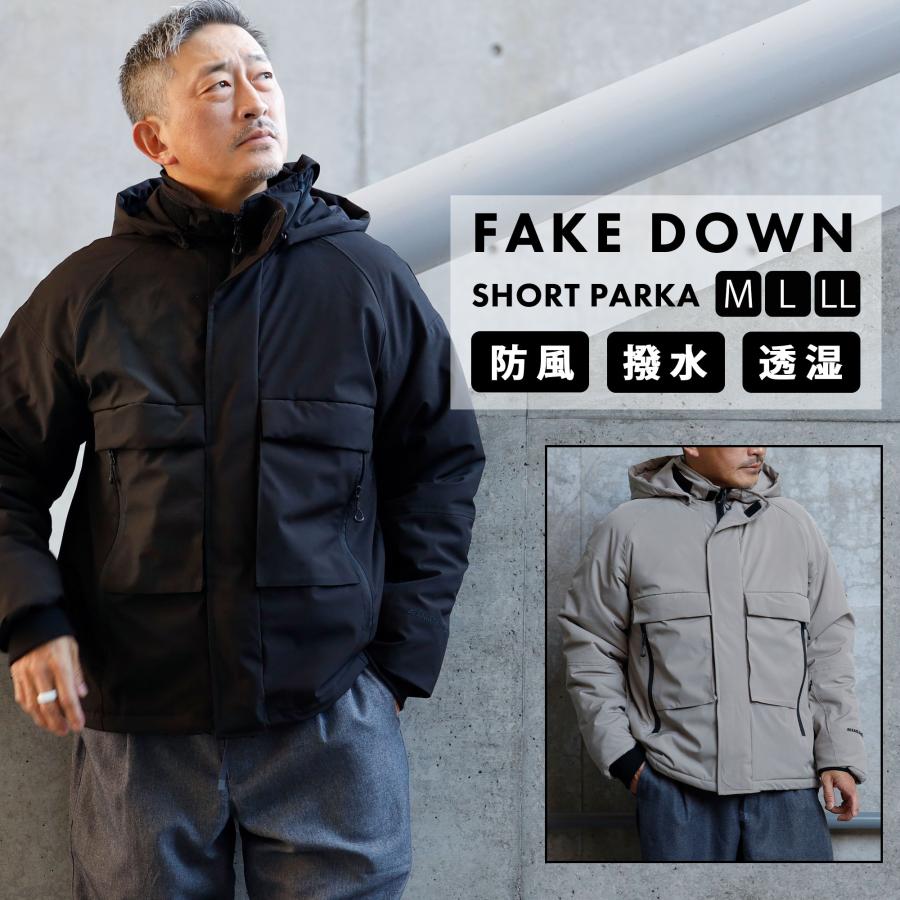 中綿ジャケット メンズ マウンテンパーカー アウター ダウンジャケット
