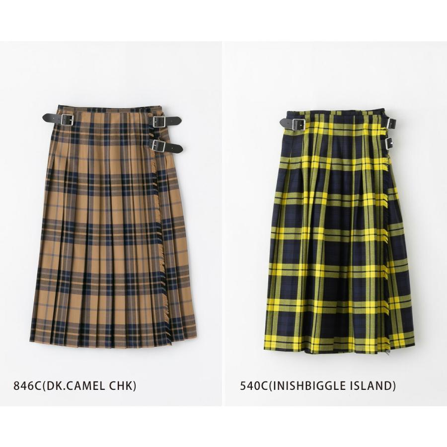 O'NEIL of DUBLIN（オニールオブダブリン） WRAP SKIRT ウール タック
