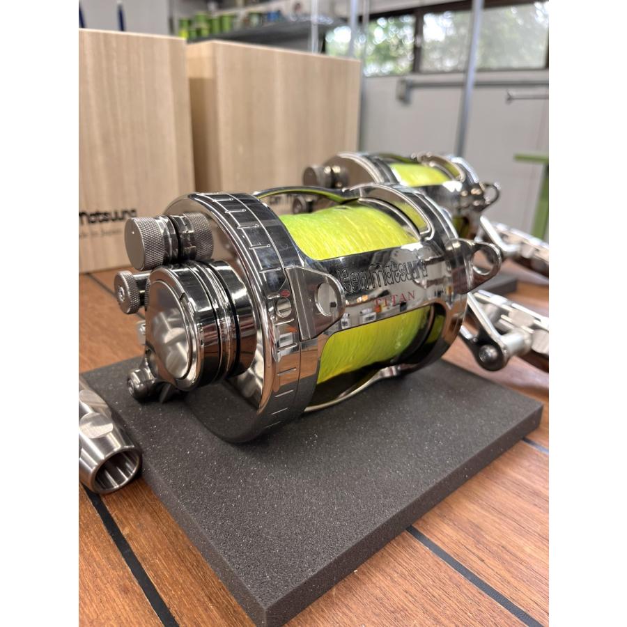 中古】ケンマツ 50lb トローリングリール チタン製 Ken Matsuura Reel