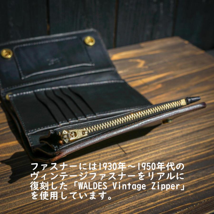 ミドルトラッカーウォレット『Type06』クロムエクセル/ブラック