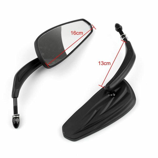 バックミラー トライバル ハーレー純正タイプ (左右ペア) ブラック