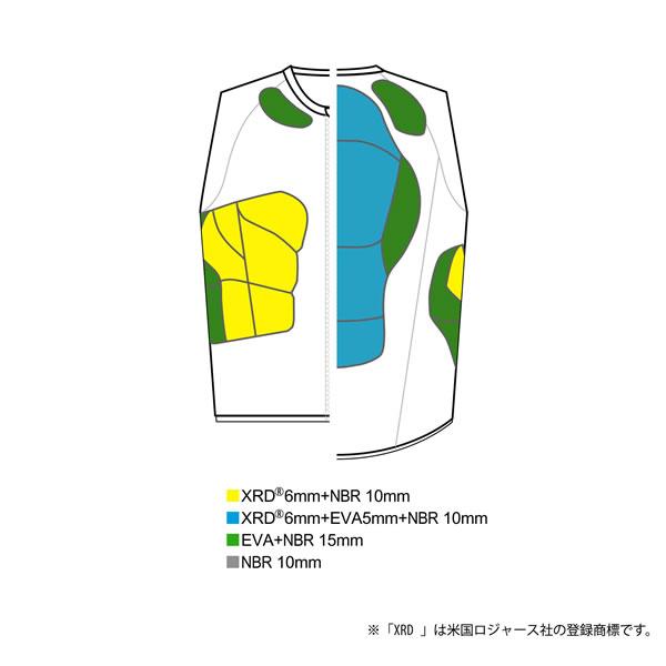 25-26 鎧武者 ボディプロテクターベスト XRD YM-1736: 正規品