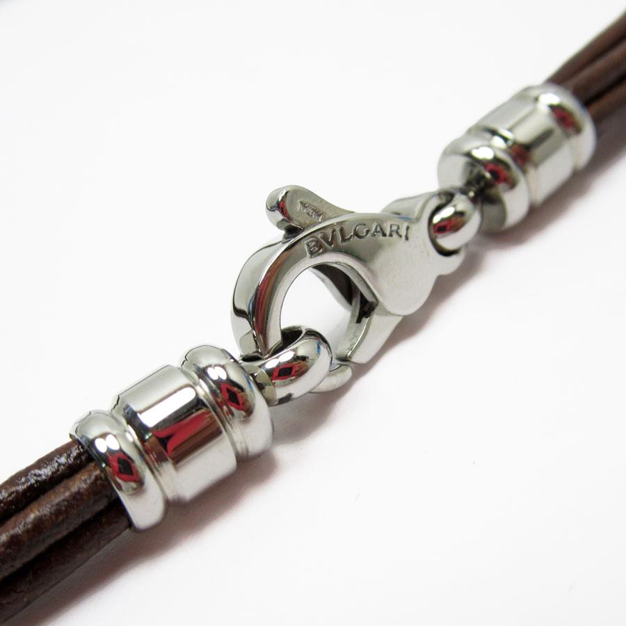 BVLGARI（ブルガリ） チョーカー レザー ブラウン : ブランドバリュー