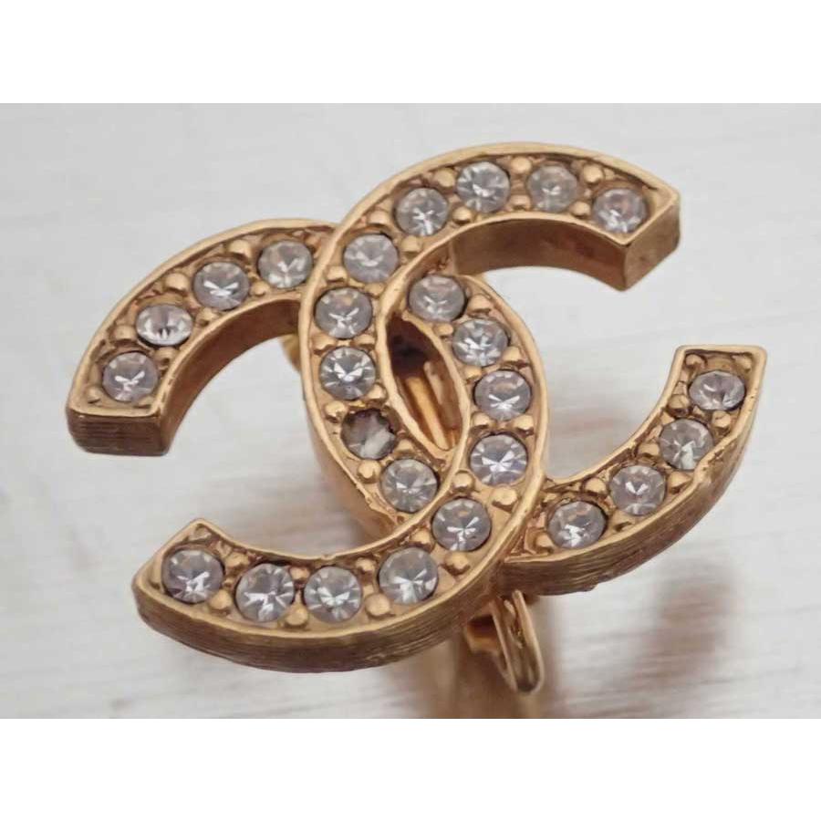 CHANEL（シャネル） イヤリング ココマーク 金属素材xラインストーン