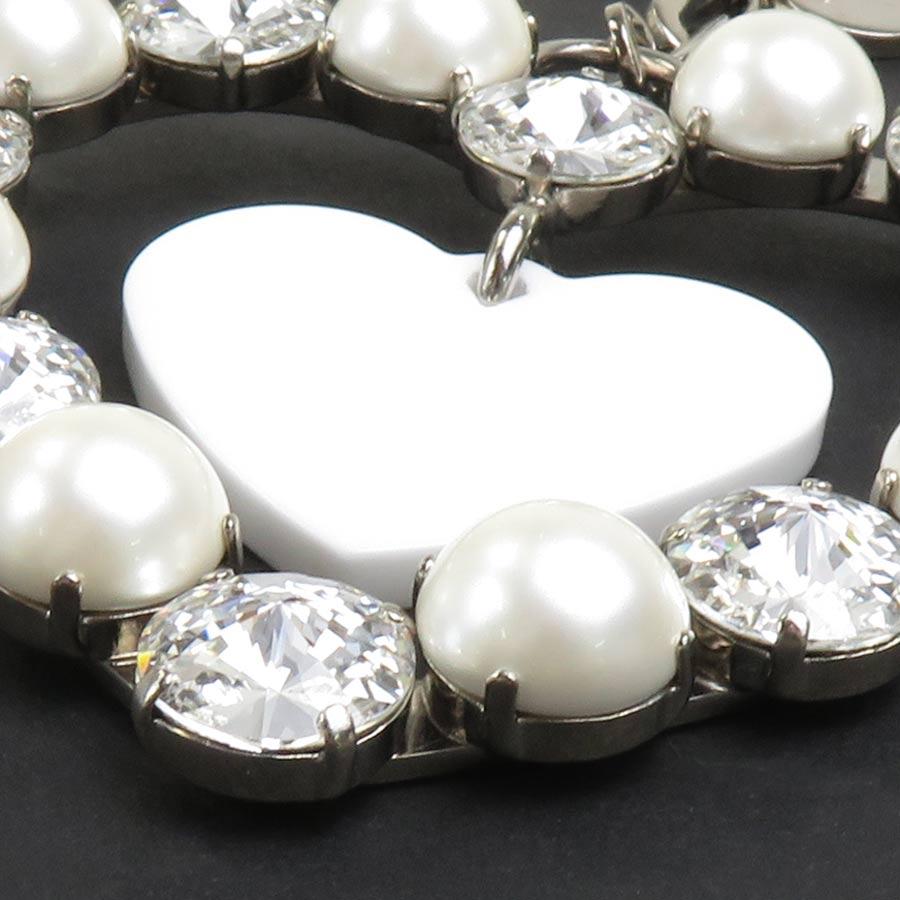 miu miu（ミュウミュウ） チャーム キーリング ハートモチーフ メタル