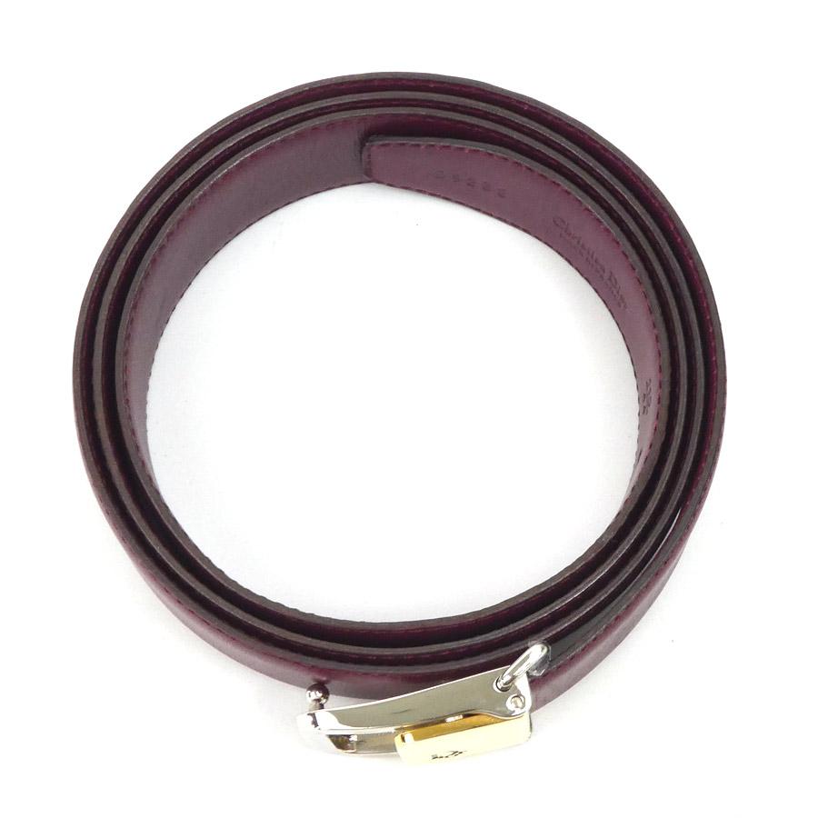 クリスチャンディオール Christian Dior ベルト レザー/メタル