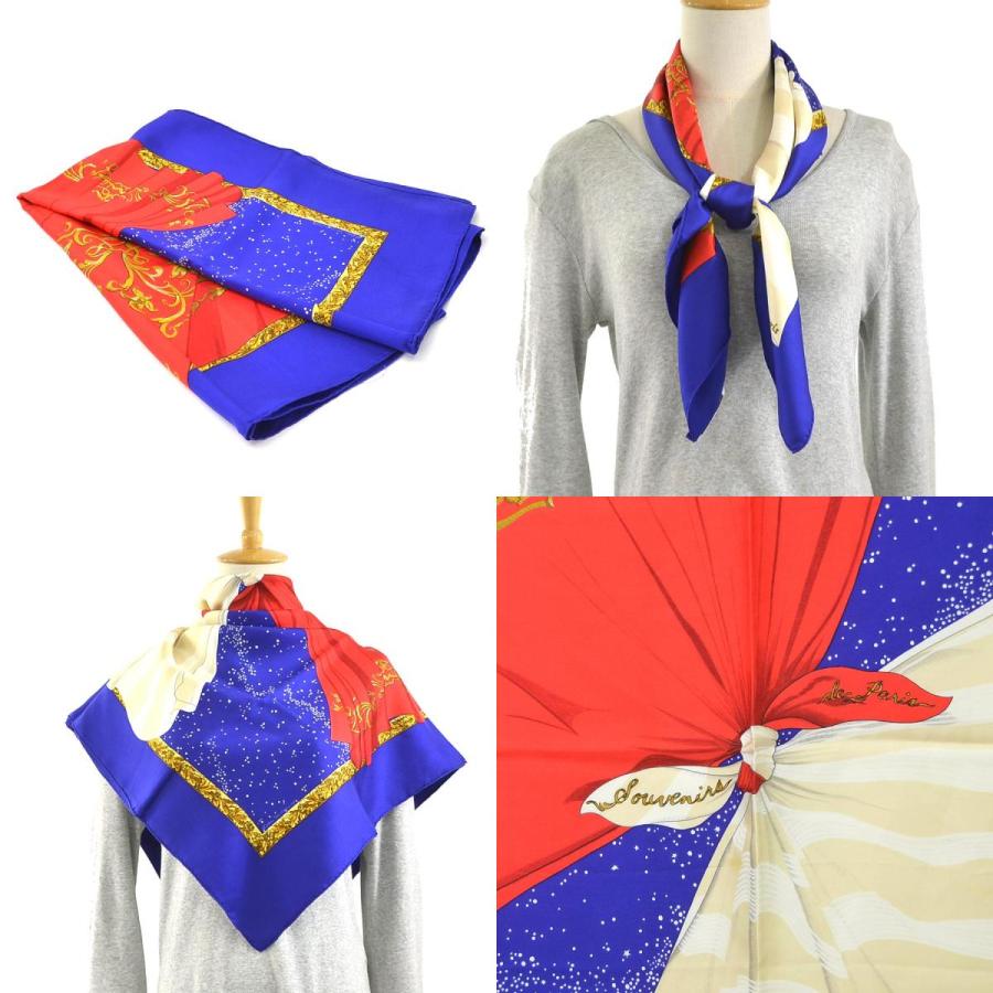 HERMES（エルメス） スカーフ カレ90 Souvenirs de Paris パリの思い出