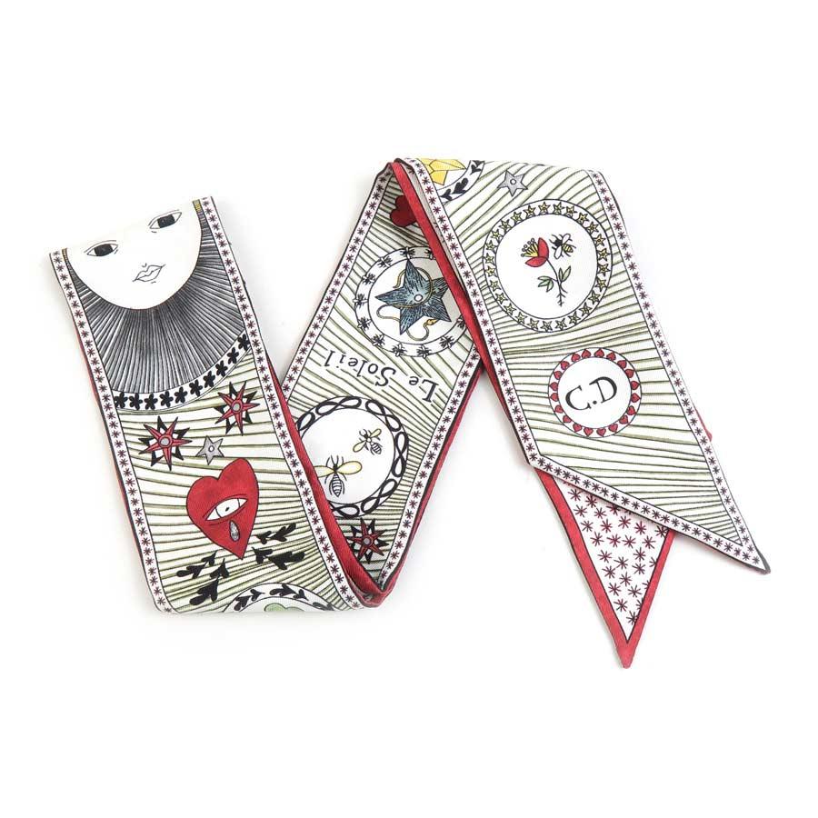 クリスチャンディオール Christian Dior スカーフ リボンスカーフ