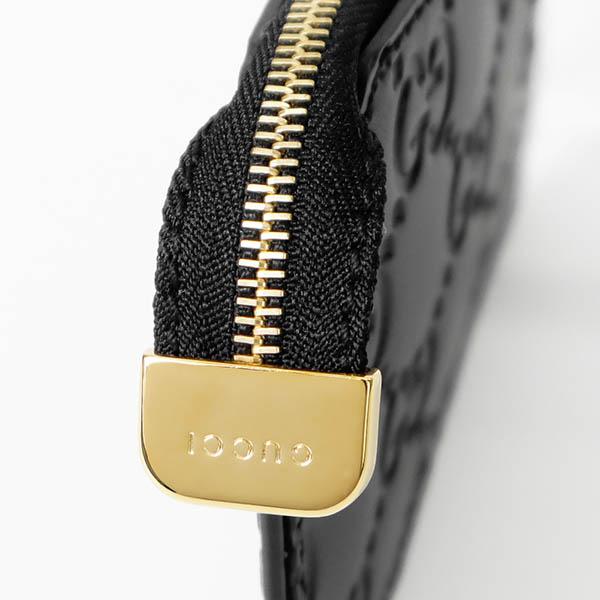 GUCCI（グッチ） 小銭入れ シグネチャー レザー キーリング付き コイン