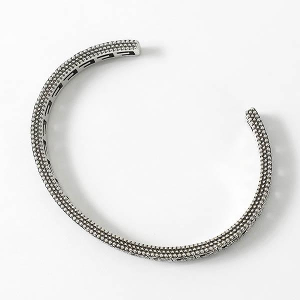 GUCCI（グッチ） メンズ バングル スクエアG カットアウト モチーフ