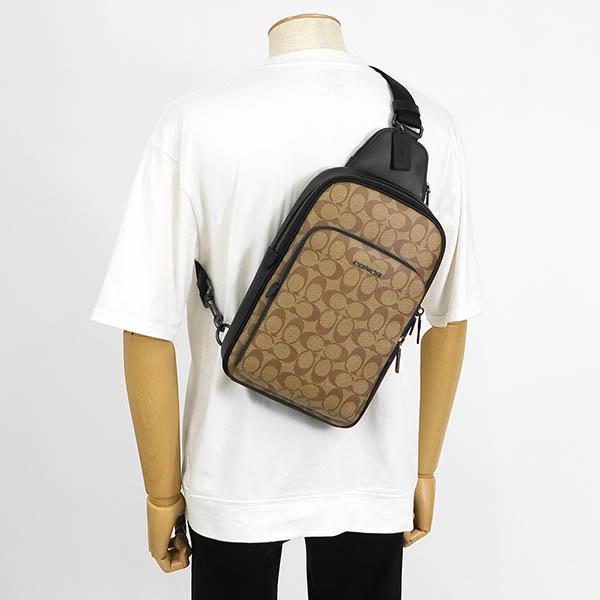 COACH（コーチ） ボディバッグ シグネチャー イーサン パック ベージュ