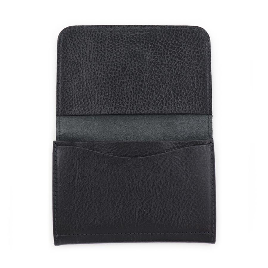 IL BISONTE（イルビゾンテ） カードケース 名刺入れ ブラック パス