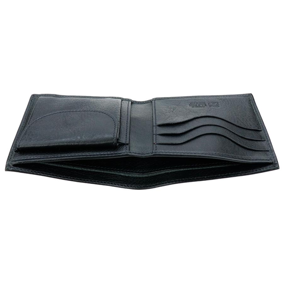 IL BISONTE（イルビゾンテ） 財布 二つ折り 小銭入れ付き ブラック