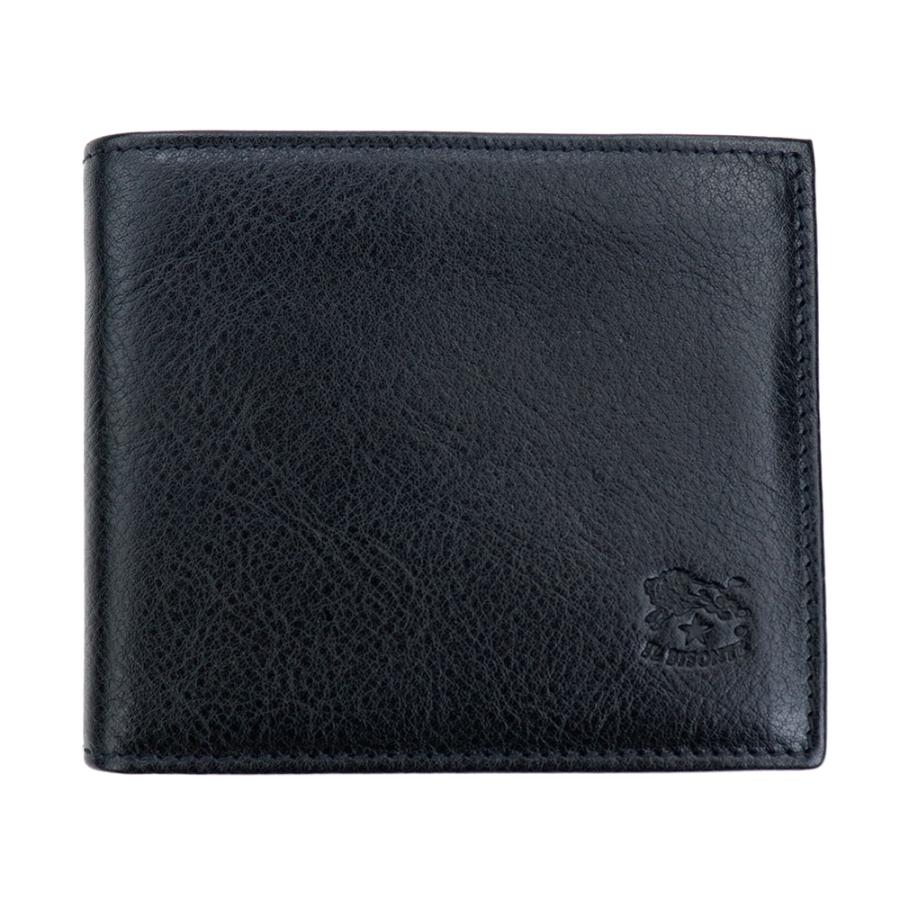 IL BISONTE（イルビゾンテ） 財布 二つ折り 小銭入れ付き ブラック