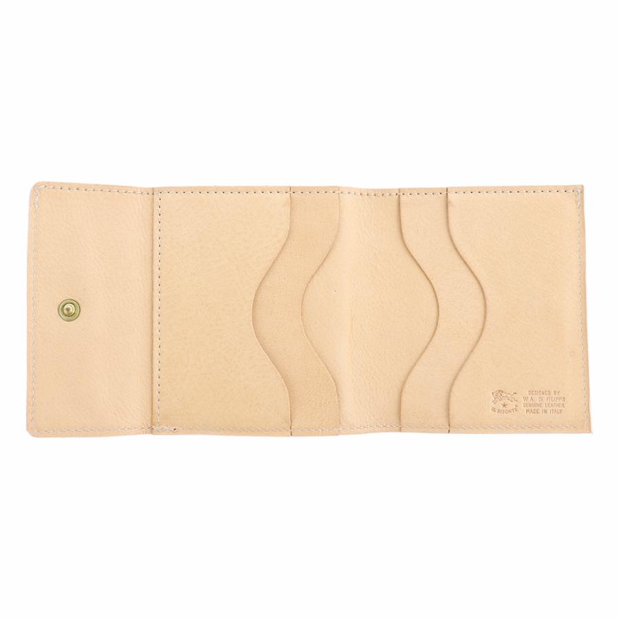 IL BISONTE（イルビゾンテ） 財布 三つ折り レザー 本革 ナチュラル