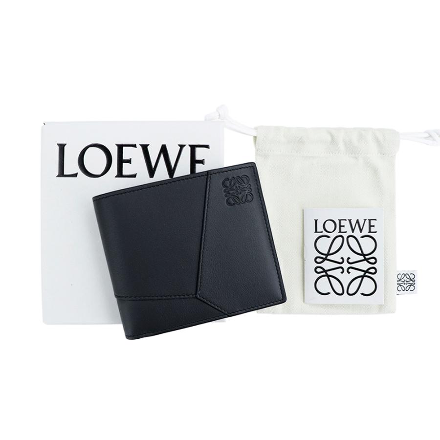 LOEWE（ロエベ） 財布 二つ折り C510302X16 ブラック パズル バイ