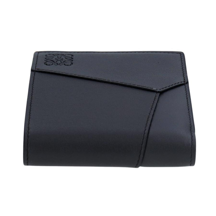 LOEWE（ロエベ） 財布 二つ折り C510302X16 ブラック パズル バイ