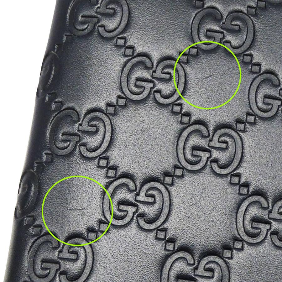 GUCCI（グッチ） 財布 メンズ ブランド 長財布 シマレザー ブラック