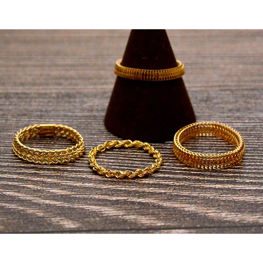 キヘイビスマルクチェーンリングK18YGイエローゴールド : CASHO - 通販