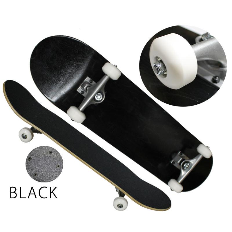 即出荷 スケボー スケートーボード コンプリート 完成品 無地 デッキ
