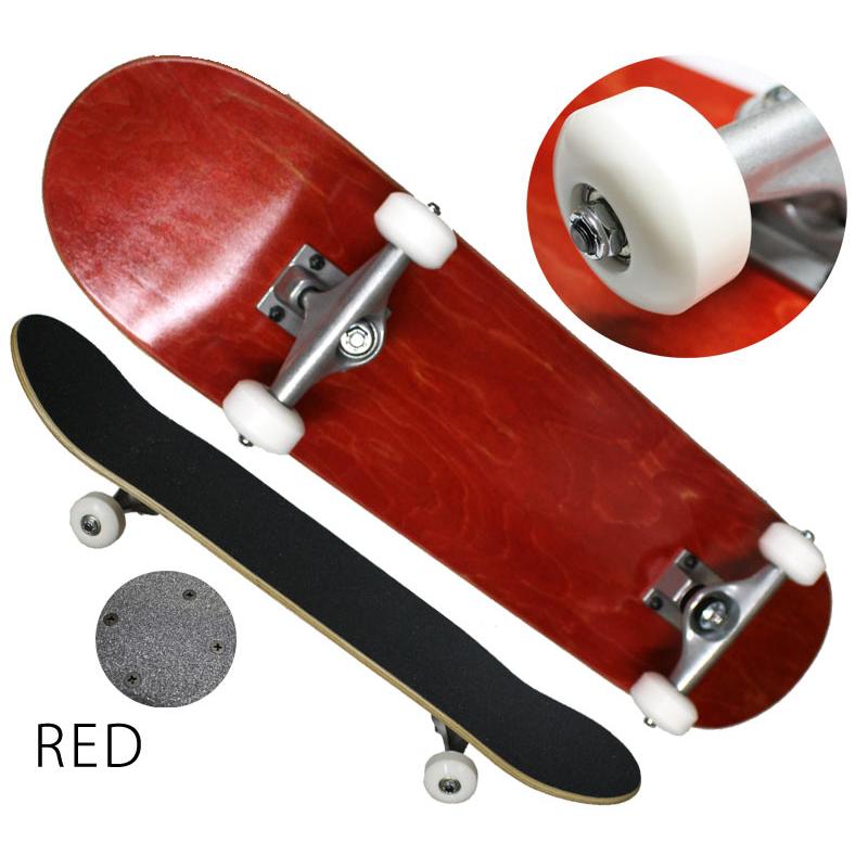 即出荷 スケボー スケートーボード コンプリート 完成品 無地 デッキ