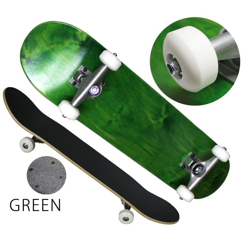 即出荷 スケボー スケートーボード コンプリート 完成品 無地 デッキ