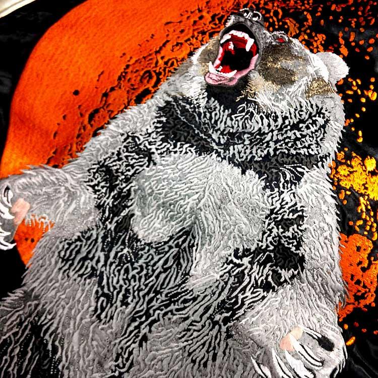 SATORI スカジャン さとり 月に熊 GKJ-008 和柄 和 