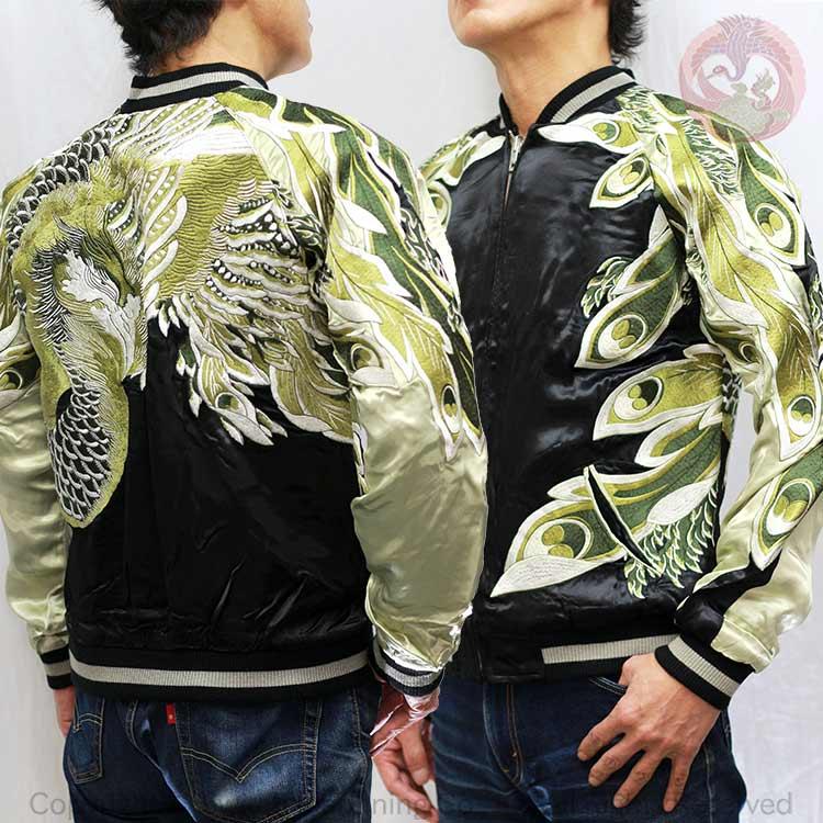 スカジャン 花旅楽団 はなたびがくだん スクリプト 鳳凰スカジャン SKJ