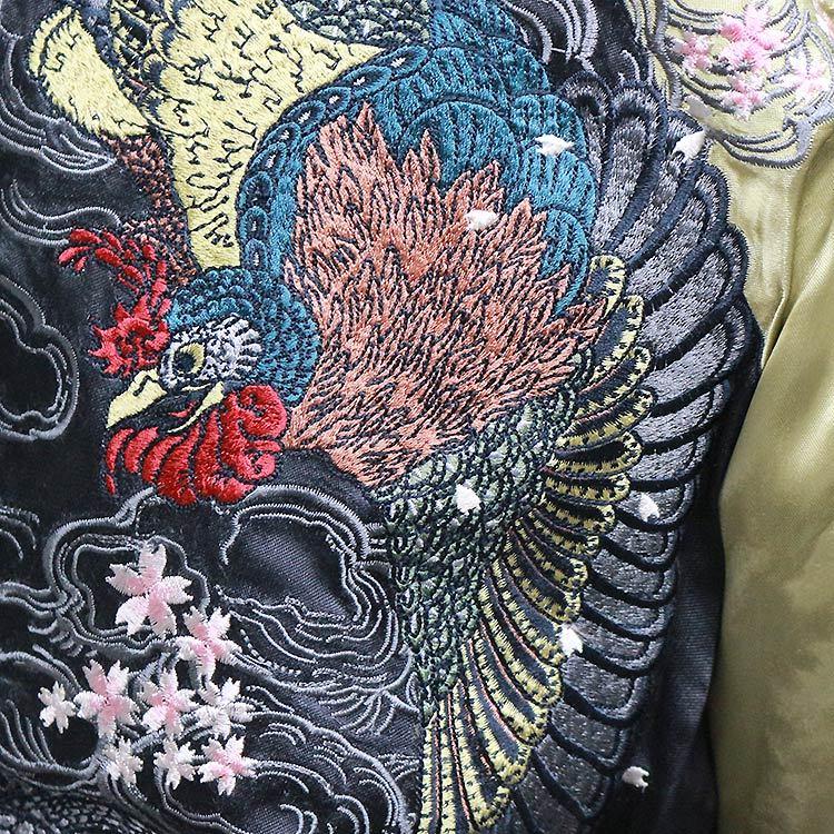 SATORI スカジャン 花旅楽団×さとり コラボ 四神(鳳凰 玄武 青龍 白虎