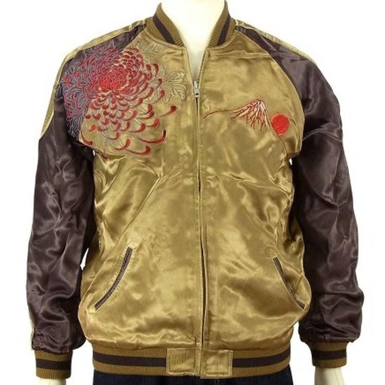 スカジャン 花旅楽団 はなたびがくだんスクリプト 鯉と金太郎 SSJ-518