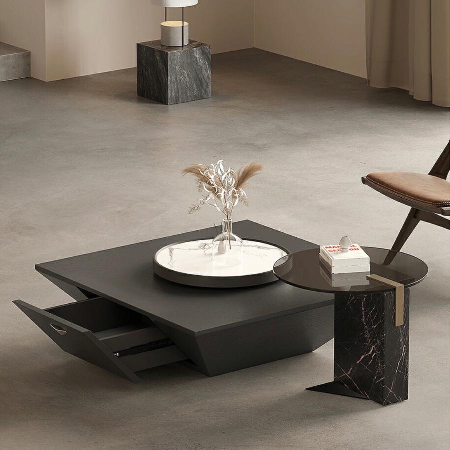 ローテーブル W800 D800 H350 3色 テーブル ラグジュアリー家具 ホテル