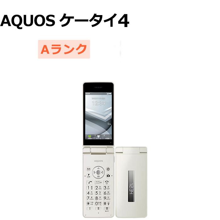 中古 AQUOS ケータイ4 A206SH Y!mobile版SIMフリー 本体 Aランク 携帯