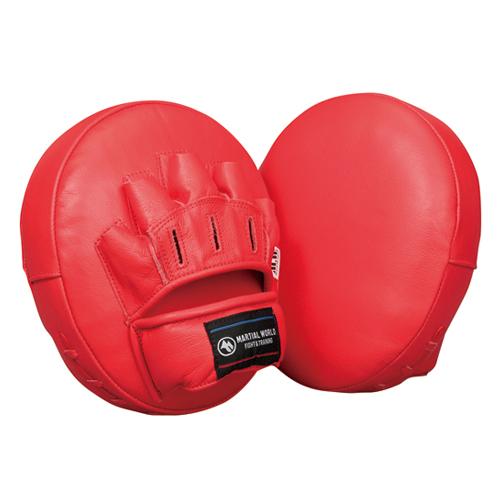 マーシャルワールド パンチングミット 本革 ミット 空手 格闘技 マルチ