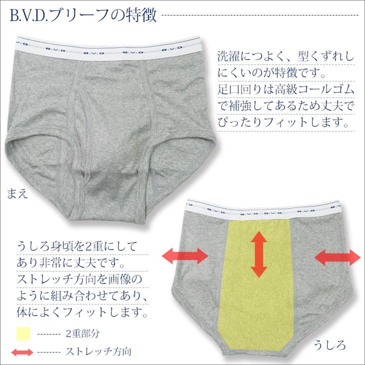 B.V.D bvd BVD GOLD 天ゴムスタンダードカラーブリーフ 2枚セット
