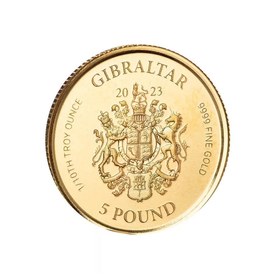 保証書・カプセル付き] 2023年 (新品) ジブラルタル「正義の女神」純金