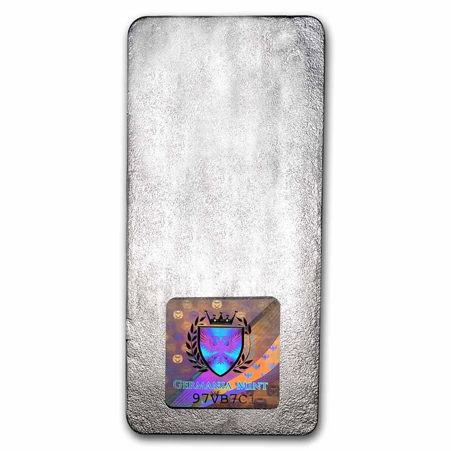 保証書付き] (新品) ポーランド ゲルマニア 純銀 1キロ キャスト バー