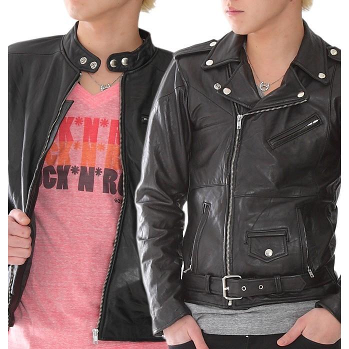 本革 ライダースジャケット ダブルライダース シングルライダース 牛革