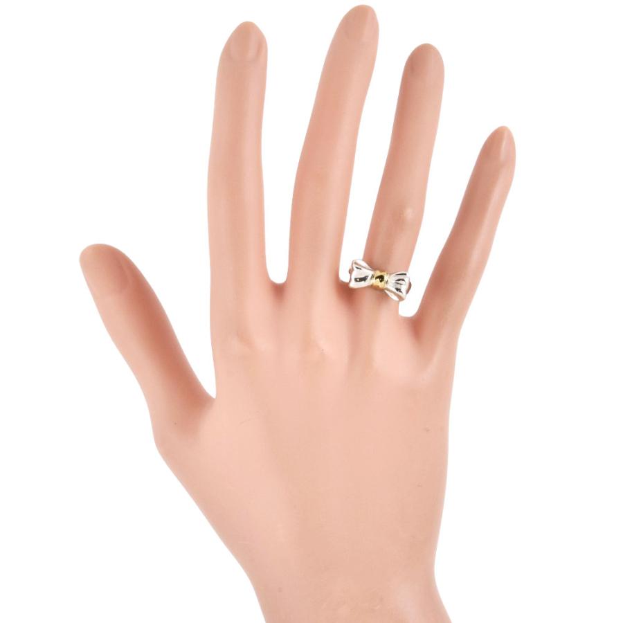 TIFFANY&Co.（ティファニー） リボン リング 指輪 約8号 K18YG 4.1g