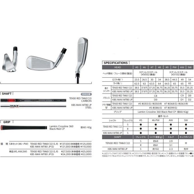 STEALTH テーラーメイド ステルス HD アイアン 5本セット（6〜PW） KBS