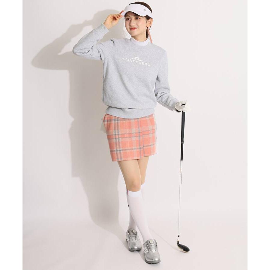 セール アディダスゴルフ タータンチェック柄ラップ風ニットスカート