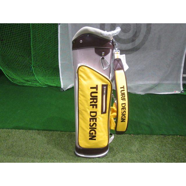 GK鈴鹿☆新品 558 TURF DESIGN キャディバッグ TDCB-2277 GY☆LEM
