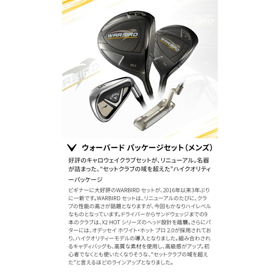キャロウェイ WARBIRD 2019 10本セット キャディバッグ付き ウォー