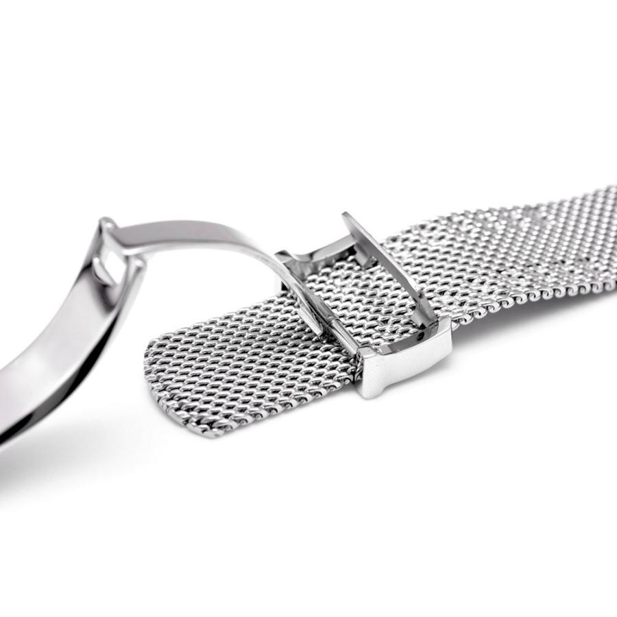 For IWC 高級メッシュメタル腕時計バンド 汎用 交換バンド 幅20mm/22mm