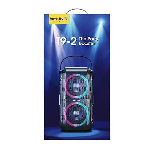 W-KING 80W Bluetoothスピーカーラウド 、スーパー重低音、巨大な105dB