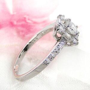 プラチナ 0.7カラット ダイヤ リング 送料無料 pt900 0.7ct