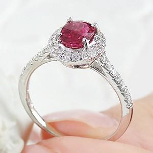 pt900 プラチナ ダイヤモンド ダイヤ 指輪 リング ルビー カラー