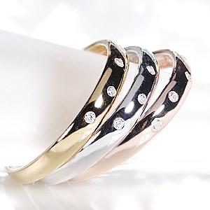 K18 YG WG PG ゴールド ダイヤモンド ダイヤ 指輪 リング ドット 水玉