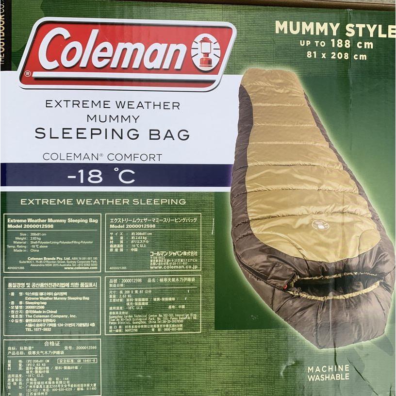 Coleman（コールマン） 寝袋 緑 耐寒−18度対応 スリーピングバッグ